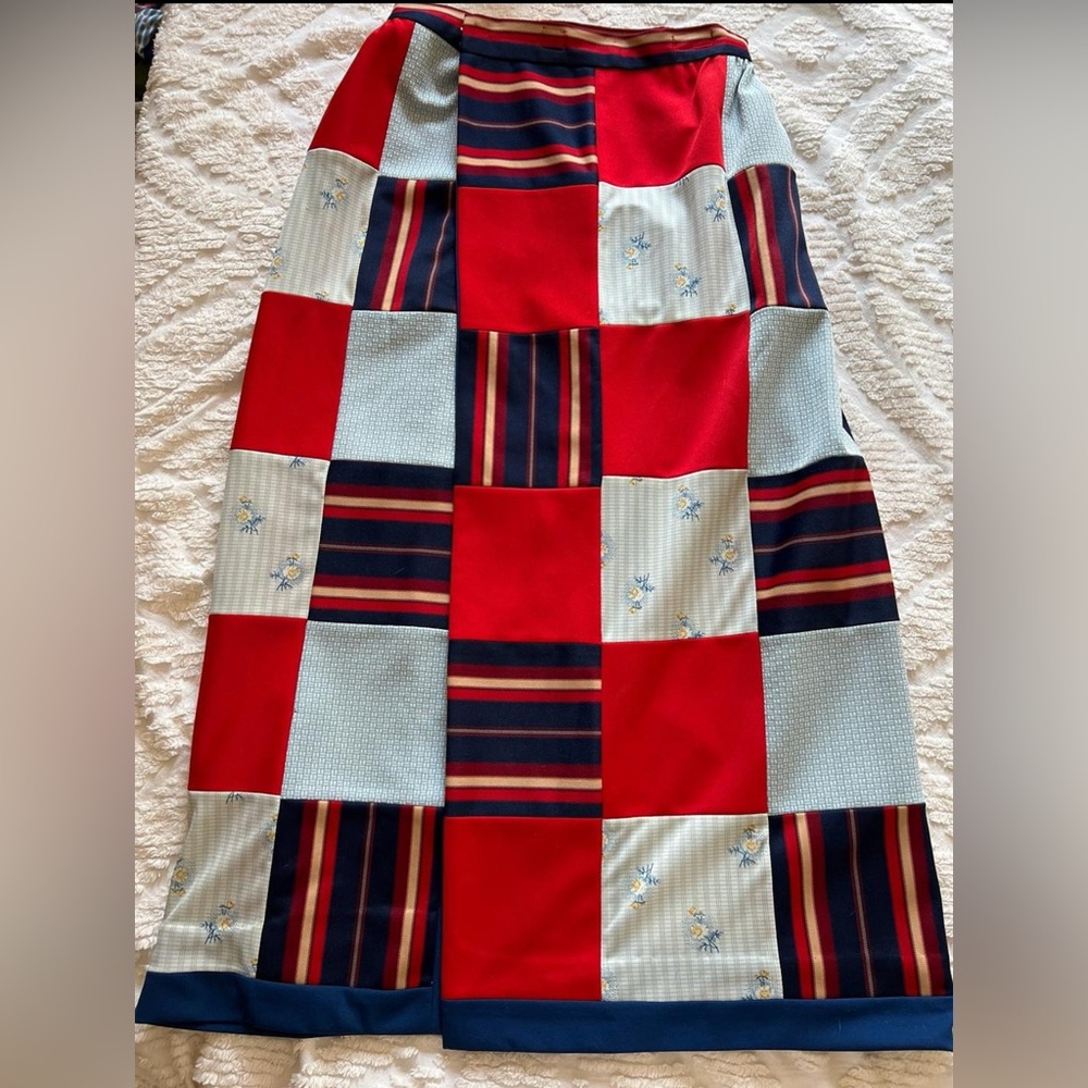 1970s Patchwork Skirt